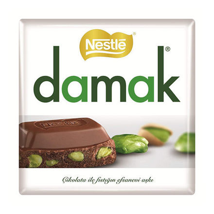 Picture of DAMAK Milk Chocolate w/ Pistachios 65g