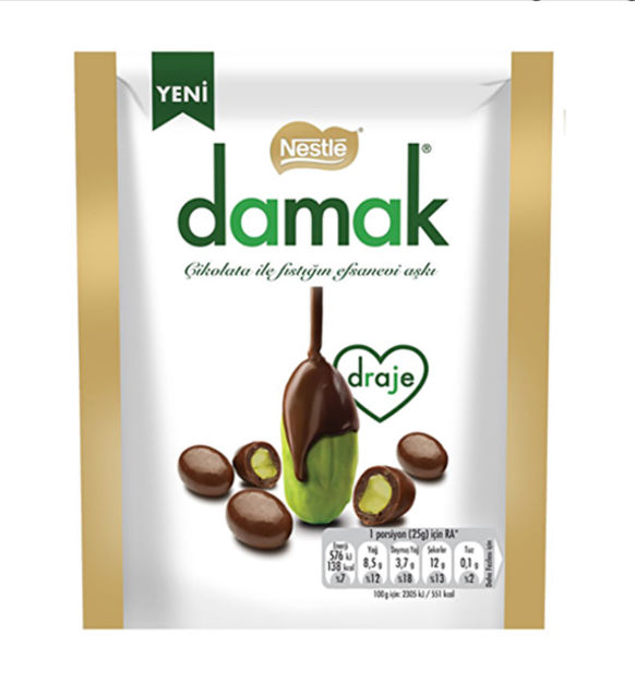 Picture of NESTLE Damak Covered Pistachio Dragee 50g