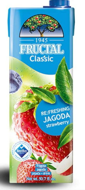 Picture of Fructal Classic Jagoda Strawberry Drink 1.5L