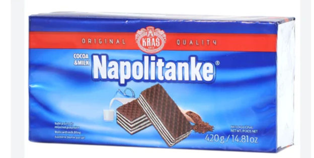 Picture of Napolitanke Cocoa & Milk Cream Wafers (Kras) 420 g