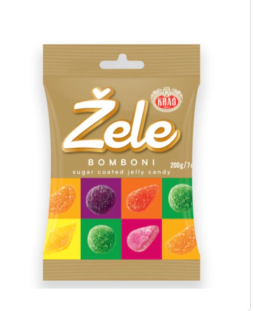 Turkish Food Market. Kras Zele Bomboni Fruit Jelly Candy 200GR