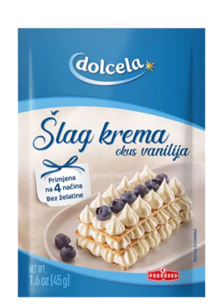 Picture of DOLCELLA WHIPPED TOPPING VANILLA FLAVOR 45G