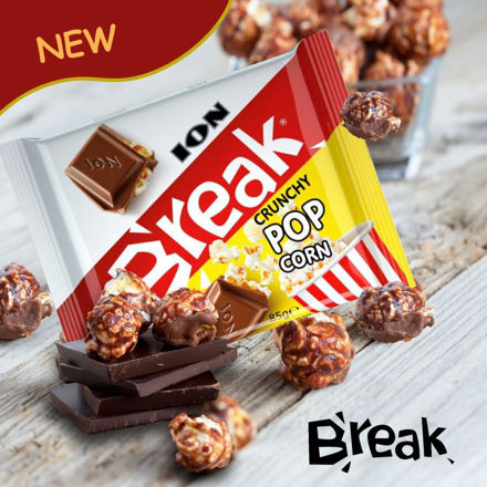 Picture of Ion Break crunch popcorn chocolate 85g