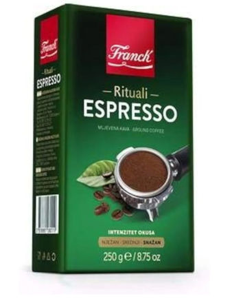 Picture of Espresso Ground Coffee (Franck) 250g, GREEN PKG