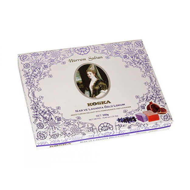 Picture of Turkish Delight-Hurrem Sultan (Pomegranate and Lavender Mixed), 19.4oz – 550g