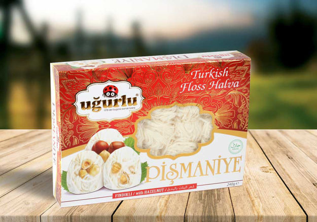 Picture of Ugurlu Floss Halva w/ Hazelnut pismaniye 240g