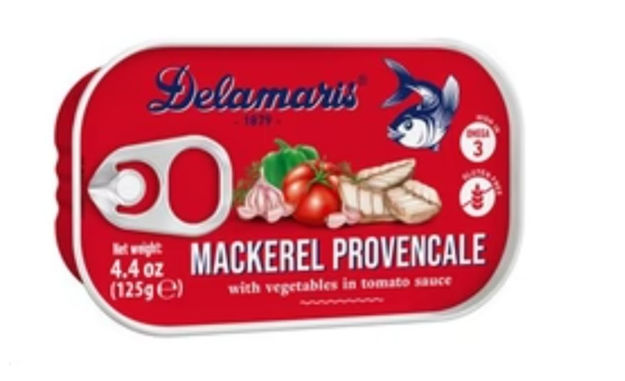 Picture of Delamaris Mackerel Provencale with Vegetables and Tomato Sauce 125g