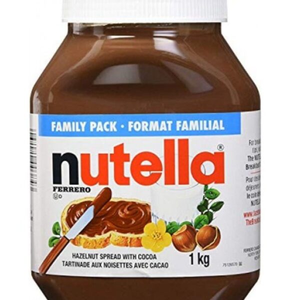 NUTELLA HAZELNUT CHOCOLATE SPREAD, 372 g