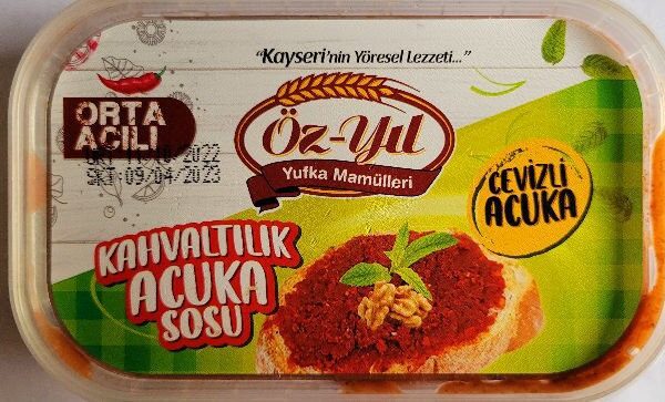 OZYIL ACUKA  HOT WITH WALNUTS  200G