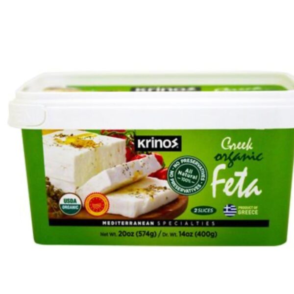 KRINOS Greek Organic Feta Cheese  400g
