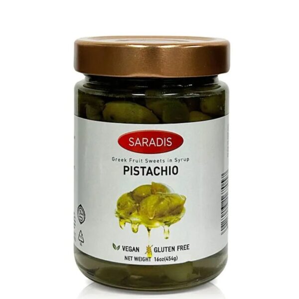 Saradis Greek Pistachio Jam 16 OZ