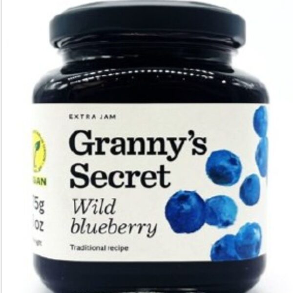 Grannys Secret Wild Blueberry Extra Jam 375g