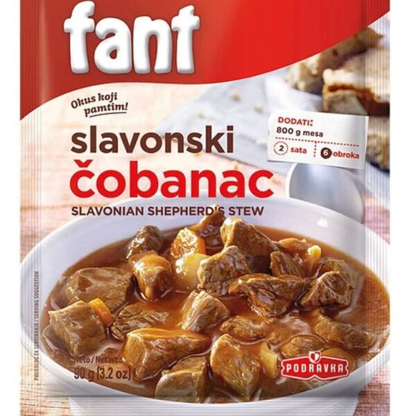 Podravka Fant Seasoning for Slavonian Shepperd Stew ( Cobanac ) - 50 g