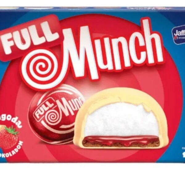 Jaffa Munchmallow White Chocolate - Strawberry, 128g