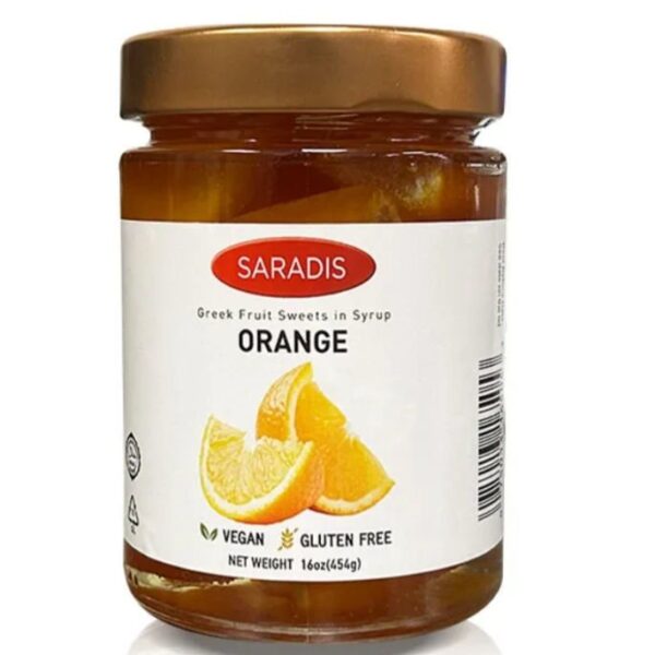 SARADIS Orange Jam 1lb (453g) jar